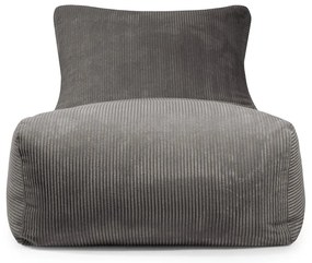 Пуф от рипсено кадифе в цвят горчица Lounge 100 – SLOWDOWN