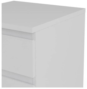 Бял висок скрин 40x107 cm Nova – Tvilum