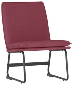 351315 vidaXL Стол шезлонг, виненочервен, 52x75x76 см, текстил