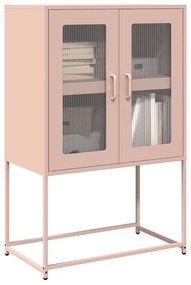 853375 vidaXL Висока дъска Pink 68x39x107 cm Стомана