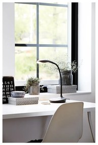 Черна настолна лампа с USB порт Swan - Markslöjd