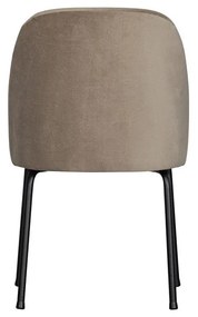 Бежови кадифени трапезни столове в комплект 2 бр. Vogue – WOOOD