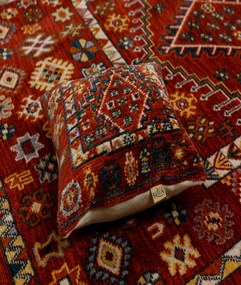 Килим за антре (80 x 300) 80014A - Бордо червено