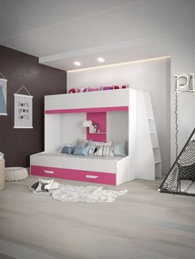 Многофункционално легло Party XVII-Leuko-Roz