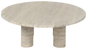 Бежова каменна кръгла масичка за кафе ø 75 cm Volos – Blomus