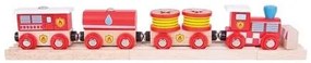 Bigjigs - Дървено влакче Спасителен отряд