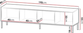 ТV шкаф Debora 190-Mpez