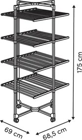 Сушилник за дрехи 5five Wood Effect Tower, Метал Дървесен ефект, 40 m