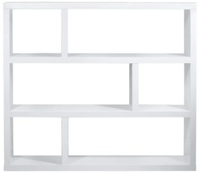 Бял шкаф за книги 120x105 cm Dublin - TemaHome