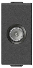 VIMAR 09300.10.CM Коаксиална TV роз. преходна с мъжки конектор TV-RD-SAT 10db, Карбон мат 1M  NEVE UP