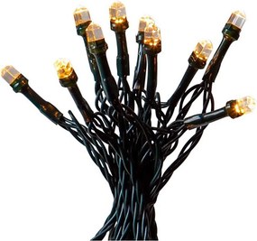 Eglo - LED външен гирлянд DIAMOND 200xLED/1 функция 20m IP44 топла бяла