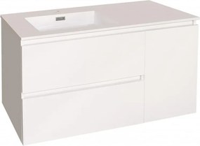 Конзолен PVC шкаф ICP 10545, Inter Ceramic, с умивалник, 105.5x45x60см