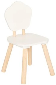 Детски стол atmosphera Douceur Organic, MDF, Бял