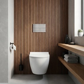 Комплект Структура за Вграждане за WC Slim 024N с Бутон T Brush Steel