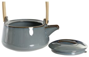 Teekann DKD Home Decor Сив Бамбук Порцелан (1 L)