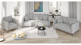 Светлосив шенилов диван 140 cm Freya – Ropez