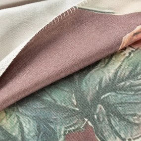 Луксозно акрилно одеяло с мотив на тропически цветя Ширина: 150 см | Дължина: 200 см