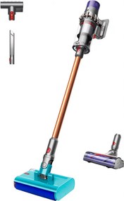Вертикална прахосмукачка Dyson V10 Cyclone Submarine 594446-01, 150AW, 0.76 л, 60 мин, Сухо/мокро, 3 режима, Хигиенично изпразване, Root Cyclone™, Никел/тюркоаз