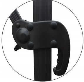 Голям градински чадър в бежово 3 x 4 м