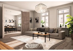 Дъбова маса за кафе в естествен цвят 60x80 cm Abies - The Beds