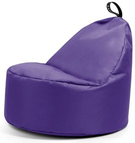 Лилав детски пуф Round M – So Soft?