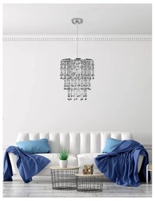 Висяща лампа в сребристо ø 22,5 cm Roni - Candellux Lighting