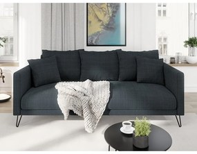 Тъмносив шенилов диван 200 cm Freya – Ropez