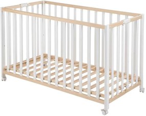 легло Скъпа Fold Up-Естествен - Бял