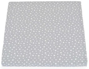 МОНИ HUGZZZ Матрак за кошара за игра 88/88/5 см. COMFORT СИВ/БЕЛИ ЗВЕЗДИ