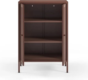 Бордо метално шкафче 70x100x40 cm Fayna – Marckeric