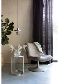 Бежово кадифено кресло Bubba - Zuiver