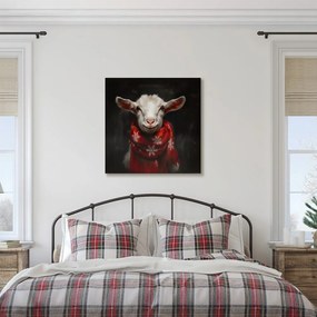 Картина на платно Коледна – Сладка коза