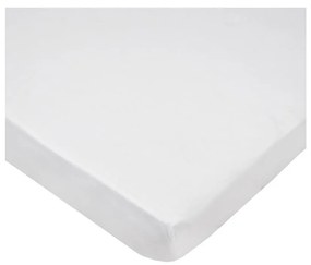 EKO - Водоустойчив чаршаф с ластик JERSEY 120x60 см бял