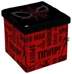 Disney Табуретка Spiderman, 3в1, MDF и текстил, до 150 kg, червена