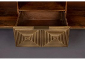 ТВ масичка от мангово дърво в златисто 40x60 cm Volan - Dutchbone