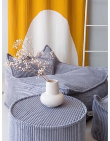 Син детски пуф от рипсено кадифе Chair – Wigiwama