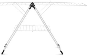 Сушилник за дрехи Brabantia 90300182, Т-образен, 20 м, Устойчив на корозия, Регулируеми крила, Решетка за сушене, Бял