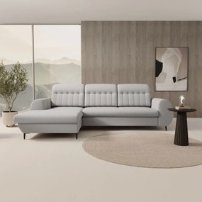 Ъглов диван Blanc-Сив-Ляво