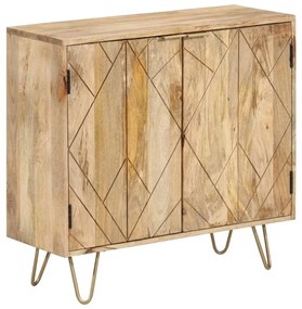 246155 vidaXL Сайдборд, 80x30x75 см, мангово дърво масив