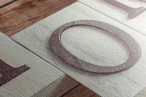 Картина на платно – Буквички Home