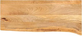 370443 vidaXL Плот за маса, жив ръб, 90x40x2,5 см, масивно дърво манго