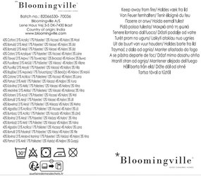 Жълто одеяло от рециклиран памук 130x160 cm Reims – Bloomingville
