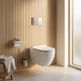 Комплект Структура за Вграждане за WC Slim 024N с Бутон T Brush Steel