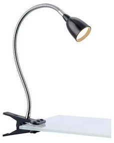 Markslöjd 106092 - LED Настолна лампа с щипка TULIP LED/3W/230V черна