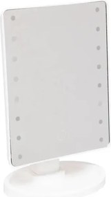 Огледало за баня 5five, LED, Правоъгълно, 16x28 cm, Бяло