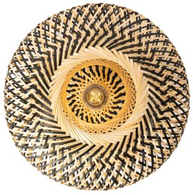 Ориенталски таванен аплик черен бамбук 40 см - Ostrava