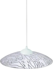 Пендел ФРОСТ, ø300, бял мат, 1xE27