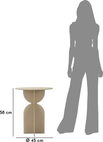 Метална кръгла странична масичка ø 45 cm Dune – Mauro Ferretti