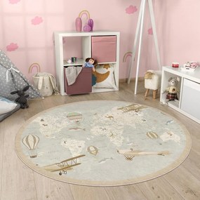 Детско килимче за игра подходящо за пране ø150 cm Vintage World – Mila Home