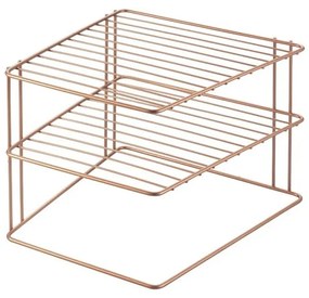 Стоманен допълнителен рафт в меден цвят 25x25 cm Palio – Metaltex